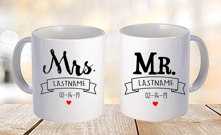 Couple Mug birthday gifts for boyfriend