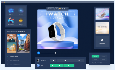 It's easy to make video ads with the intuitive interface