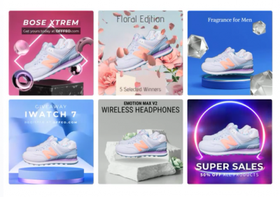 Make video ads with Offeo's animated graphics and visual effects