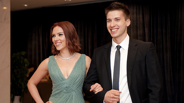 Scarlett and Hunter Johansson