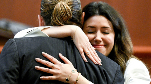 The picture of Johnny Depp and his lawyer hugging has gone viral on social media